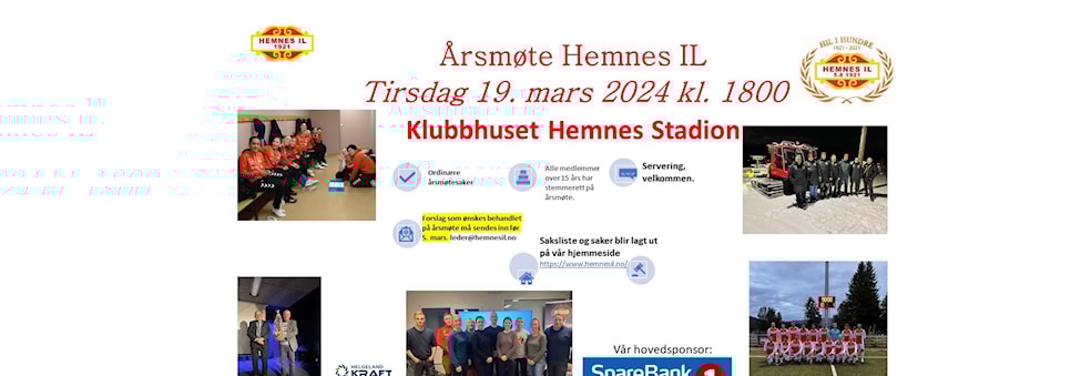 Årsmøte Hemnes IL